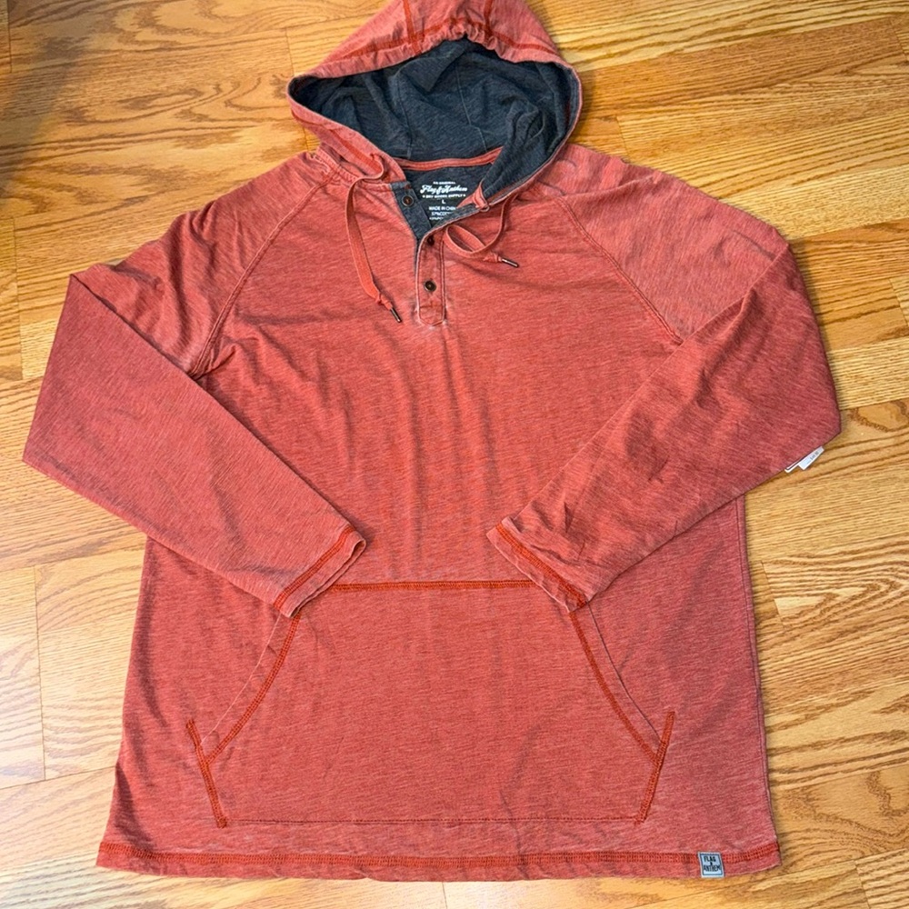 Slub Henley Hooded Tee